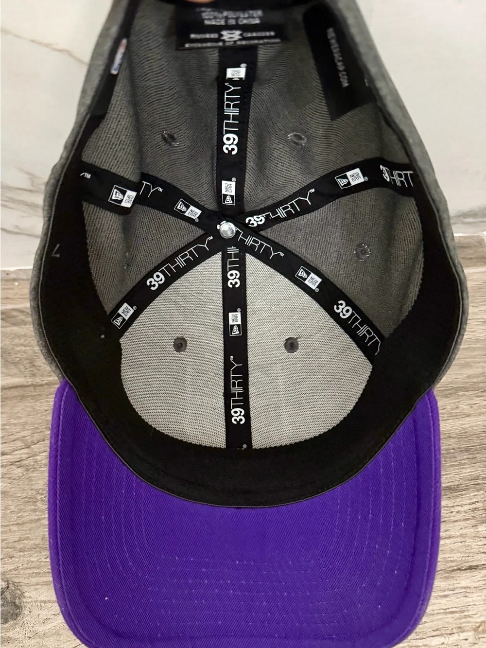 Sacramento Kings New Era 3930 Gray & Purple Fitted Hat M/L